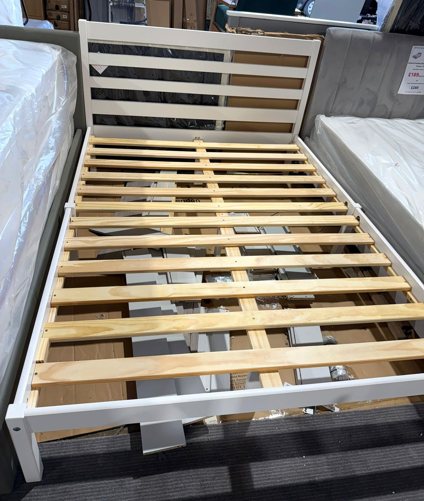 4’6 Double Solid pine wood frame